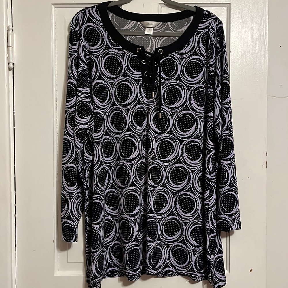 CJ Banks Polyester Tunic Top